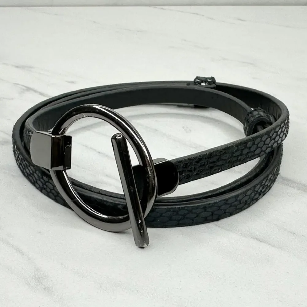 Express Snake Print Skinny Belt Small/Medium (S/M) ✨